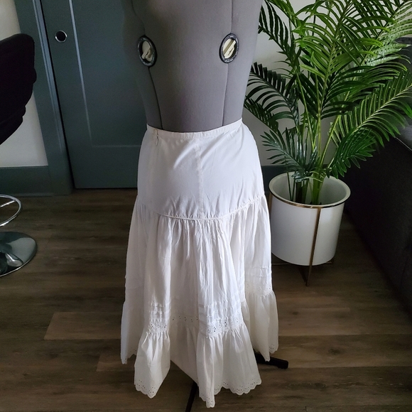 Polo Ralph Lauren Maxi Skirt Size 14 White - Picture 2 of 8